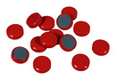 9177-00514 - Bevelled-edge magnet red