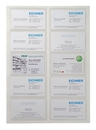 9218-02004 - Self-adhesive business card pockets filled