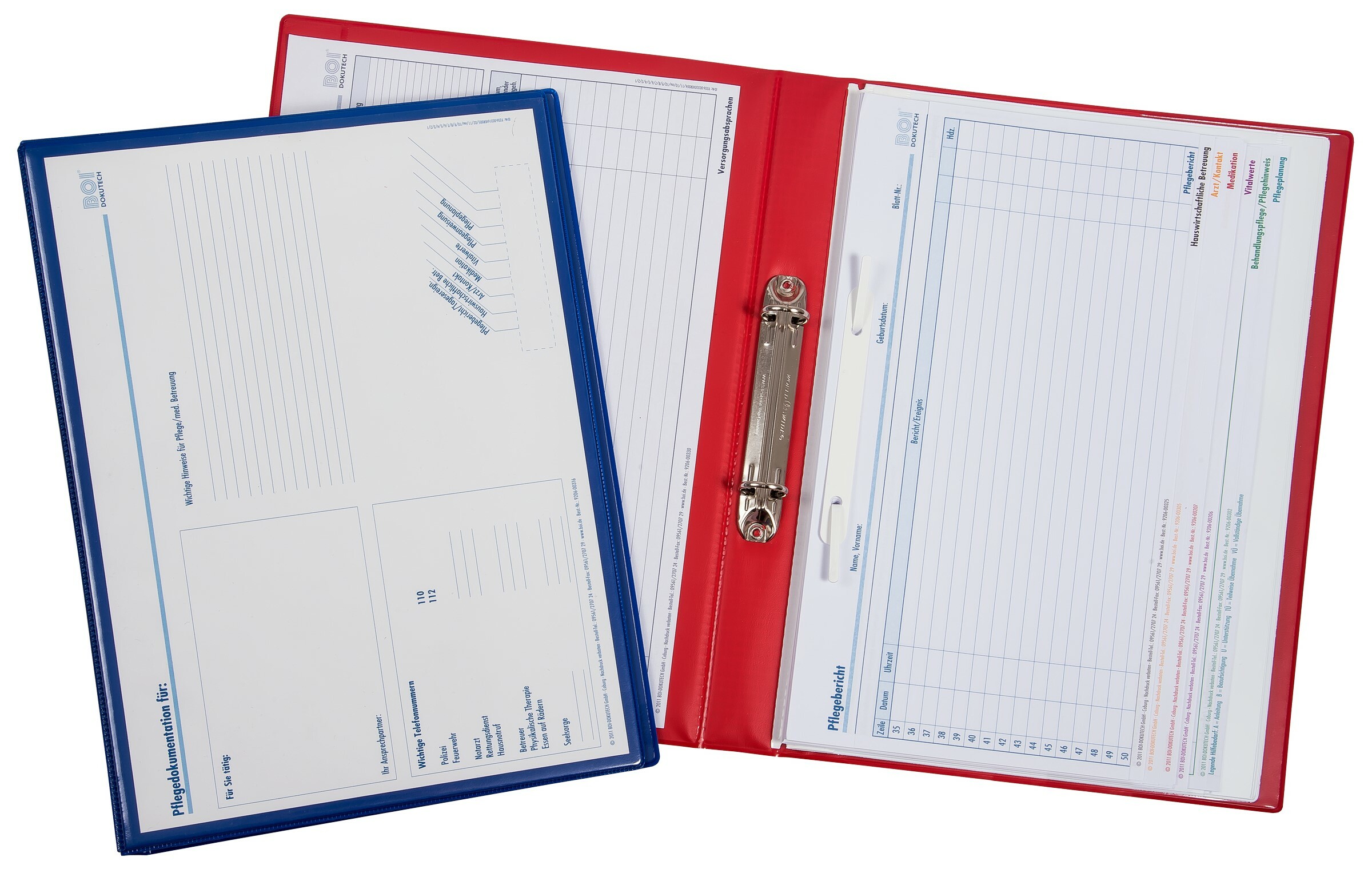 9218-00304-B - Mappe click Ambulant 2-Ring Faecher 9218-00304-B - Mappe click Ambulant 2-Ring Faecher