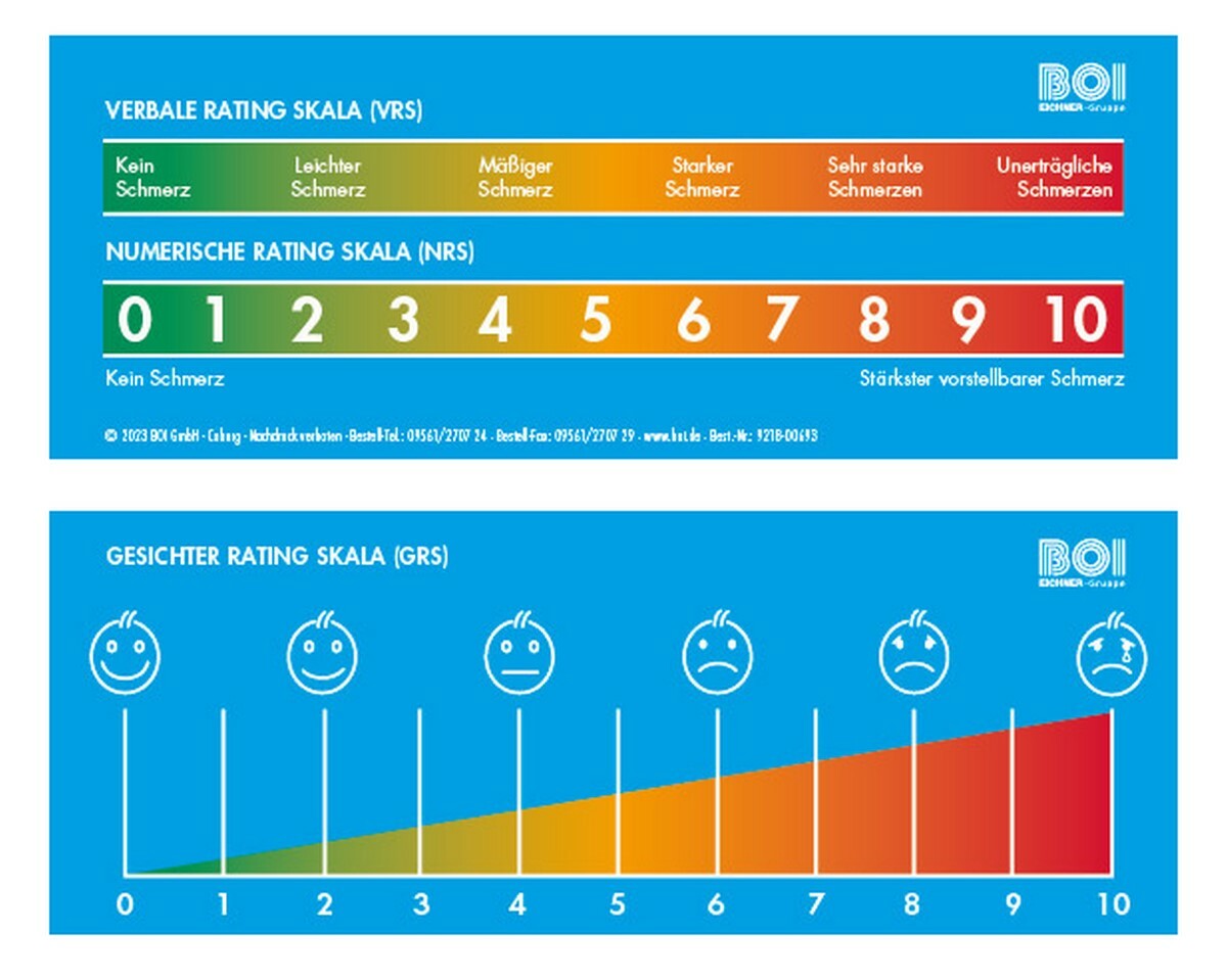 9218-00693 - PP-Schmerzlineal beidseitig blau 9218-00693 - PP-Schmerzlineal beidseitig blau