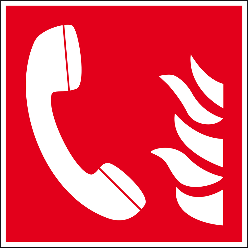 9225-13041-015 - Brandschutzschild Brandmeldetelefon
