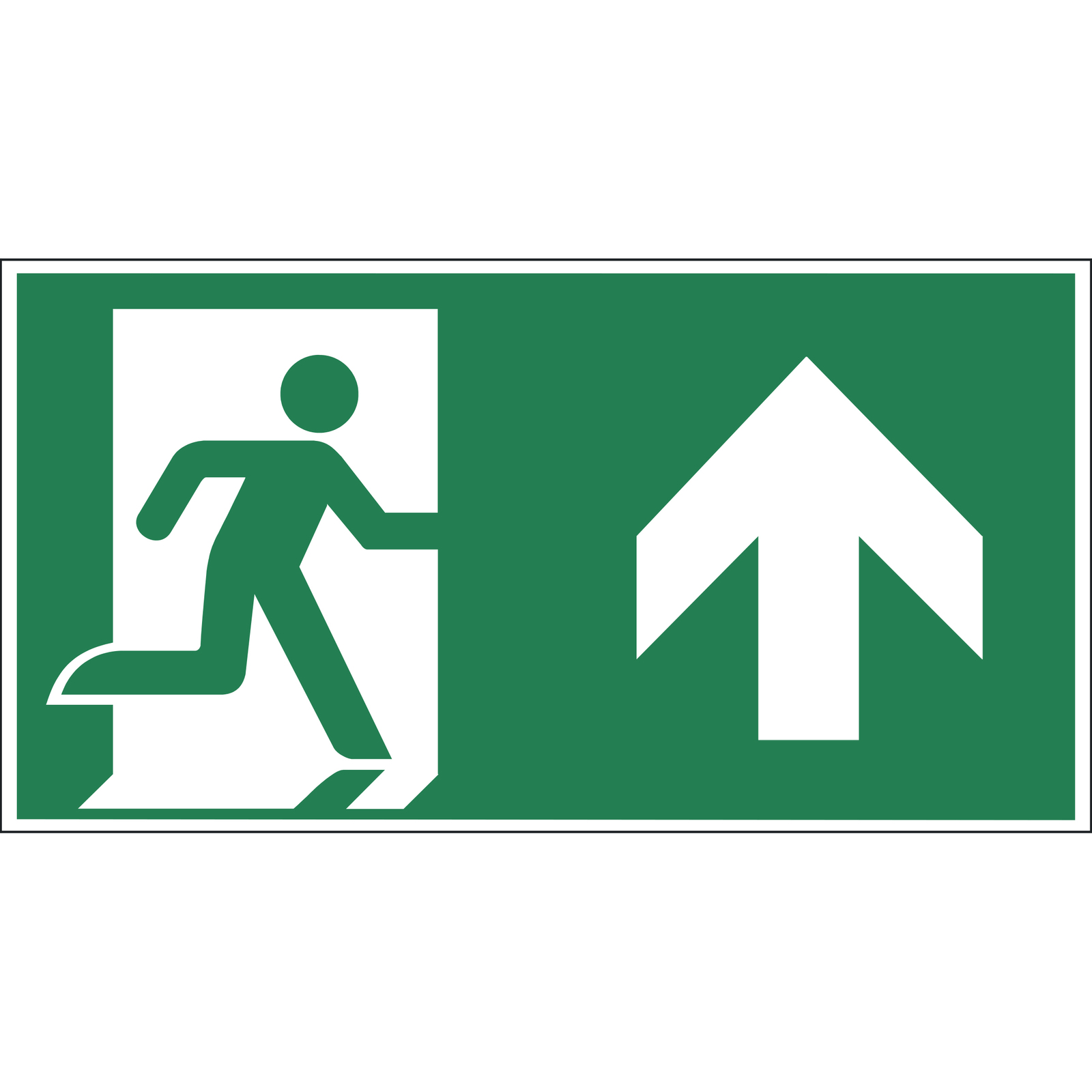 9225-14177-030 - schild notausgang mit zusatzzeichen oben 9225-14177-030 - schild notausgang mit zusatzzeichen oben