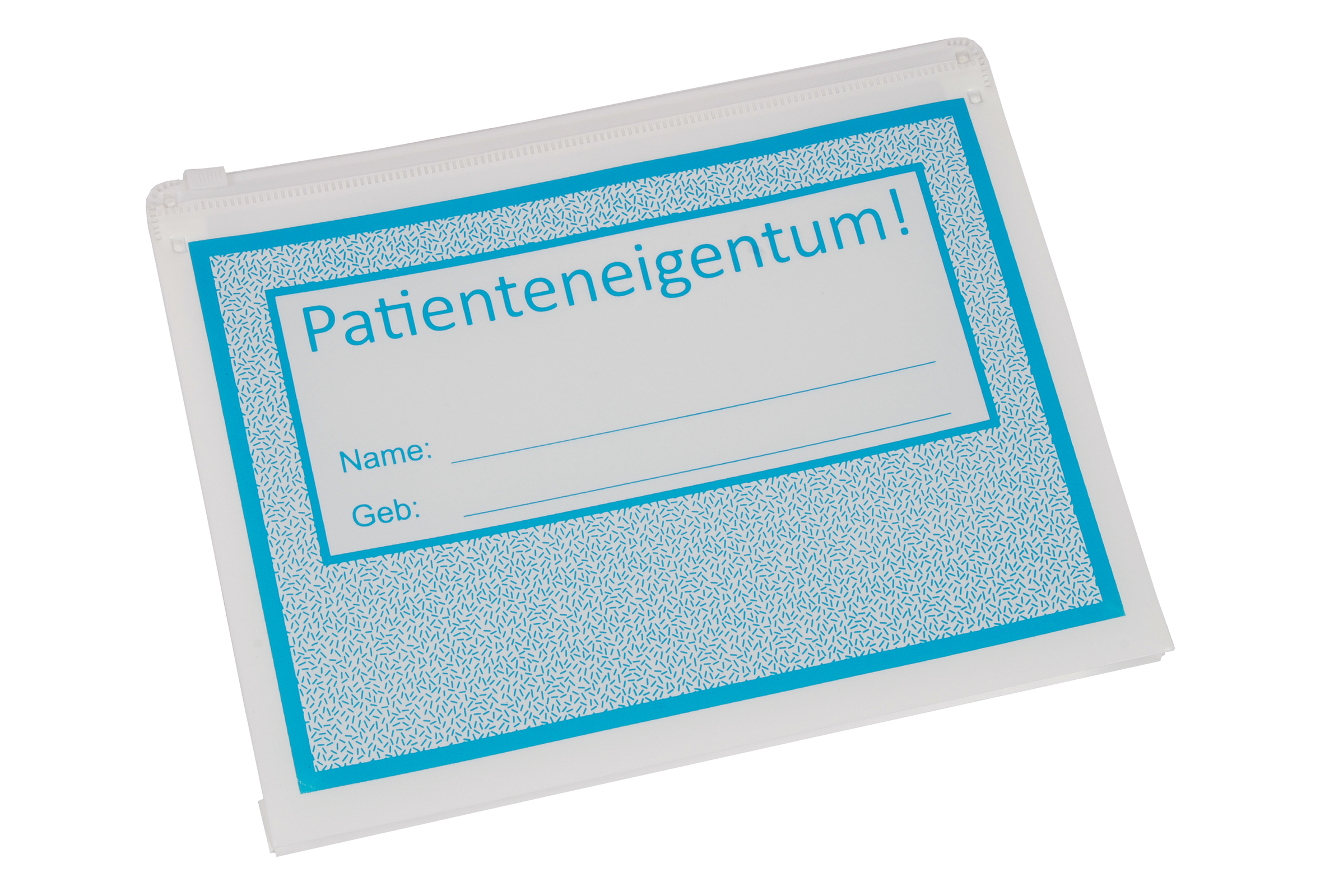 9318-00061 - Patientenwertsachentasche einzeln Front weiss 9318-00061 - Patientenwertsachentasche einzeln Front weiss