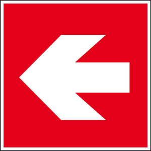 9225-13061-015 - Brandschutzschild Richtungspfeil Links Rechts