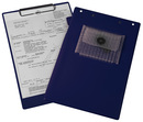 9015-00343 - Auftragstasche Klemmfix mit Blockklammer blau