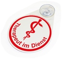 9108-02096-002 - Hinweisschild Therapeut im Dienst rot
