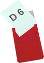 9218-02952-05 - Magnet-Sichttaschen DIN A6 rot