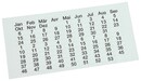 9219-02222 - Transparente Etiketten für Beleg-Planungstafeln