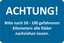 9220-00051 - Kundendienst-Aufkleber Raeder nachziehen