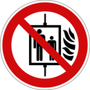 9225-10120-010 - Verbotsschild "Aufzug im Brandfall nicht benutzen"