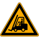 9225-12030-010 - Warnschild "Warnung vor Flurf&ouml;rderfahrzeugen"