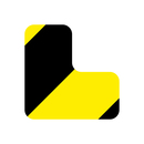 9225-20011-311 - Stellplatzmarker L-Stueck gelb-schwarz