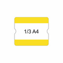 9225-20530-040 - Bodenbeschriftungstasche Drittel A4 gelb