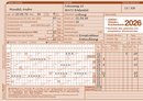 9606-00555 - Arbeits- Urlaubs- Krankenkarte 2026