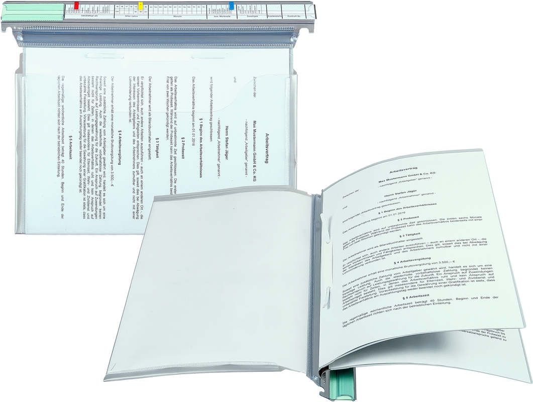 9209-00767 - Hanging file as Personnel binder and credit file transparent