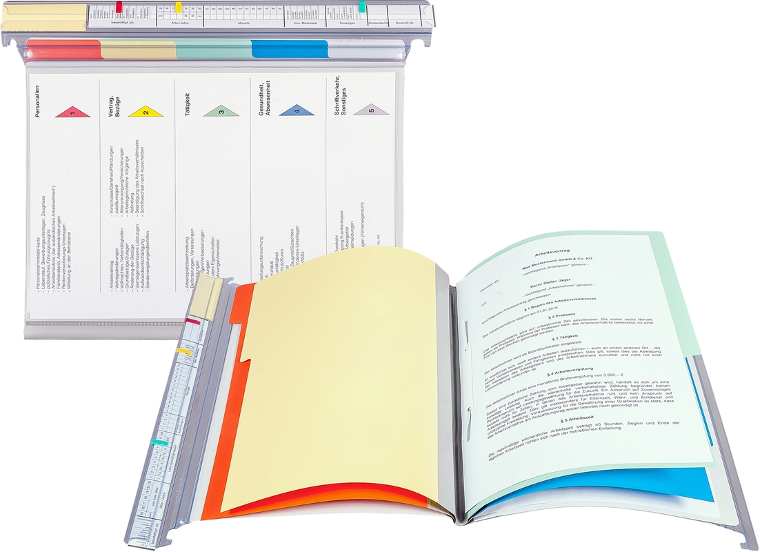 9209-00768 - Hanging file as Personnel binder and credit file transparent