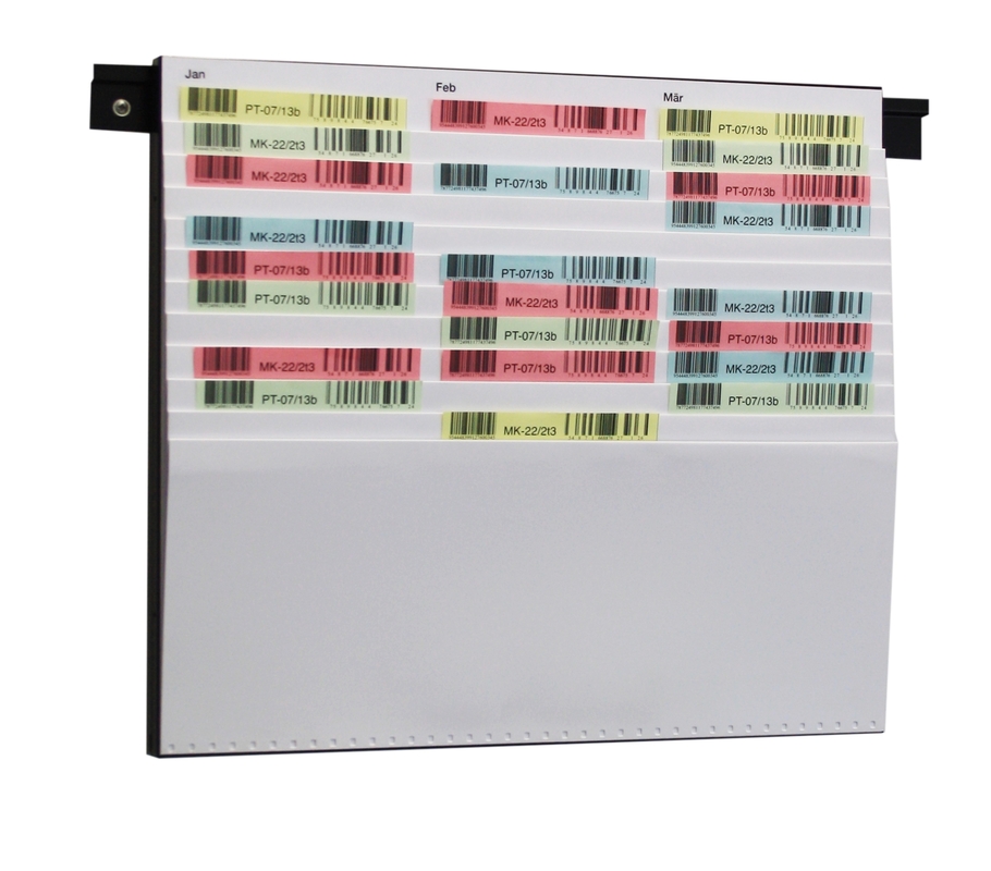 9219-02202 - Document planning board for DIN A4 + A5 11 slots white