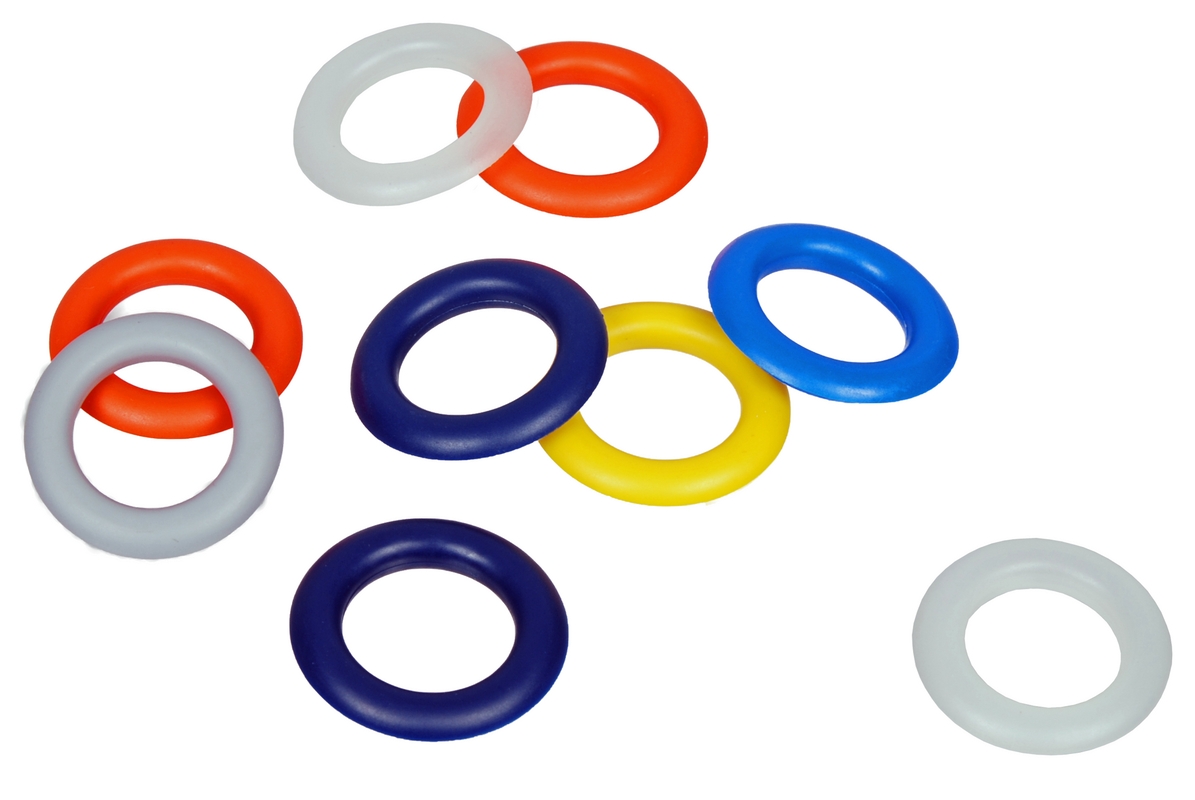 9604-00700 - Finger hole rings overview colored