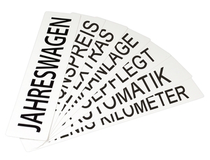 9219-00152 - Mini-letter advertising plate standard