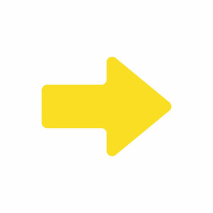 9225-20082-040 - floor marker pictogram arrow yellow