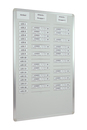 9089-00004 - Insert planning board Orga-Easy for A5 documents 2 rows light-grey