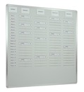 9089-00005 - Insert planning board Orga-Easy for A5 documents 4 rows light-grey