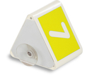 9218-00793A - Roof sign with number with suction cup yellow