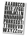 9218-03031 - Magnetic peel-off numbers and letters black-white