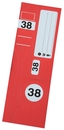 9219-00953 - Guide Number Light key tag set red