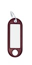 9219-01383-160 - Keyring with ring single brown