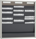 9219-02004 - Card-board 10 slots 3 columns grey