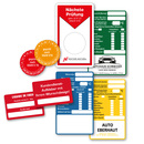 9220-00097 - Customised customer service stickers on a roll