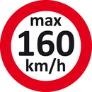 9240-00001 - Speed stickers for the car max 160kmh