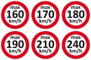 9240-00007 - Speed stickers for the car interior Starter-Set