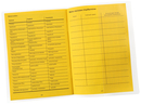 9707-00304 - Double covers for vaccination records filled open