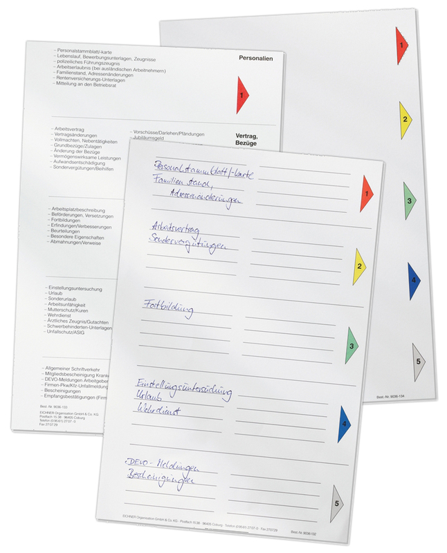 9036-00132 - Tab sheet overview 9036-00132 - Tab sheet overview