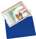 9218-01820-08 - Transparent magnetic pouch DIN A4 blue