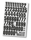 9218-03029 - Magnetic peel-off numbers and letters black-white