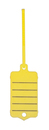 9219-00708 - key tag RASTA FIX yellow