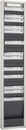 9219-02001 - Card-board 25 slots 1 column grey