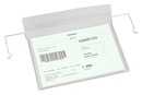 9219-10009 - Wire hanger pocket with cover transparent