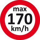 9240-00002 - Speed stickers for the car max 170kmh