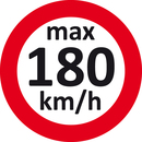 9240-00003 - Speed stickers for the car max 180kmh